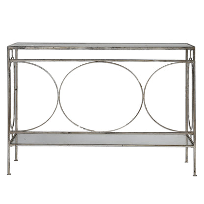 Uttermost Luano Silver Console Table 24541