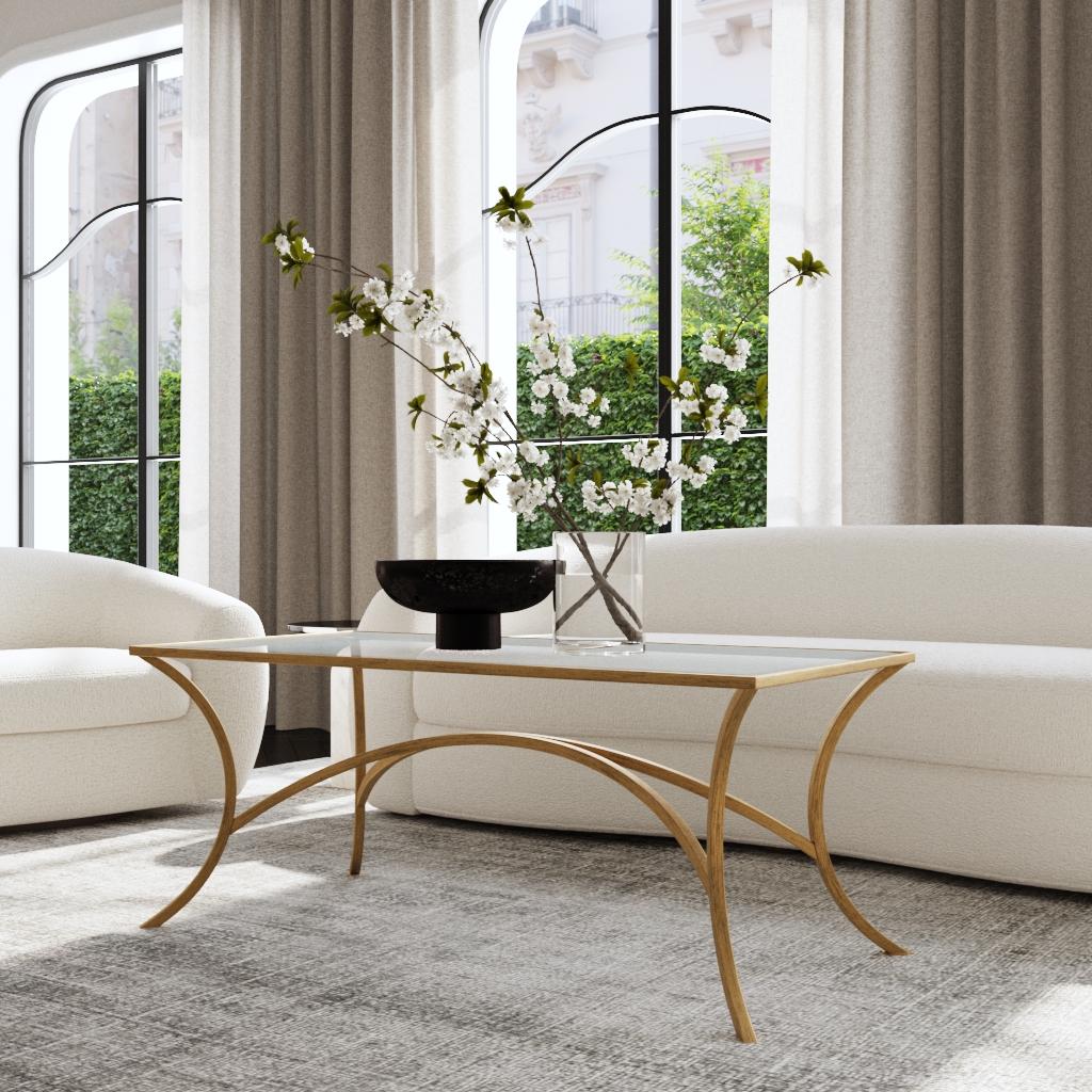 Uttermost Alayna Gold Coffee Table 24639