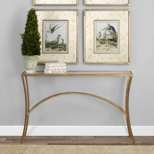 Uttermost Alayna Gold Console Table 24640