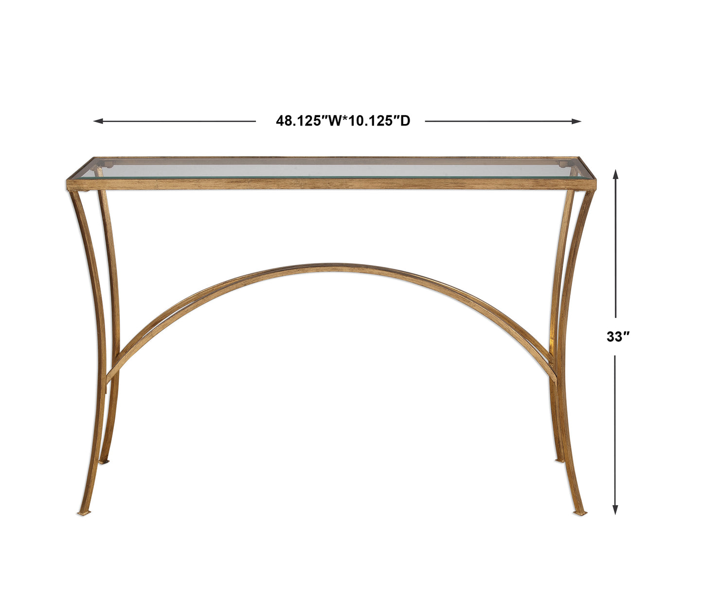 Uttermost Alayna Gold Console Table 24640