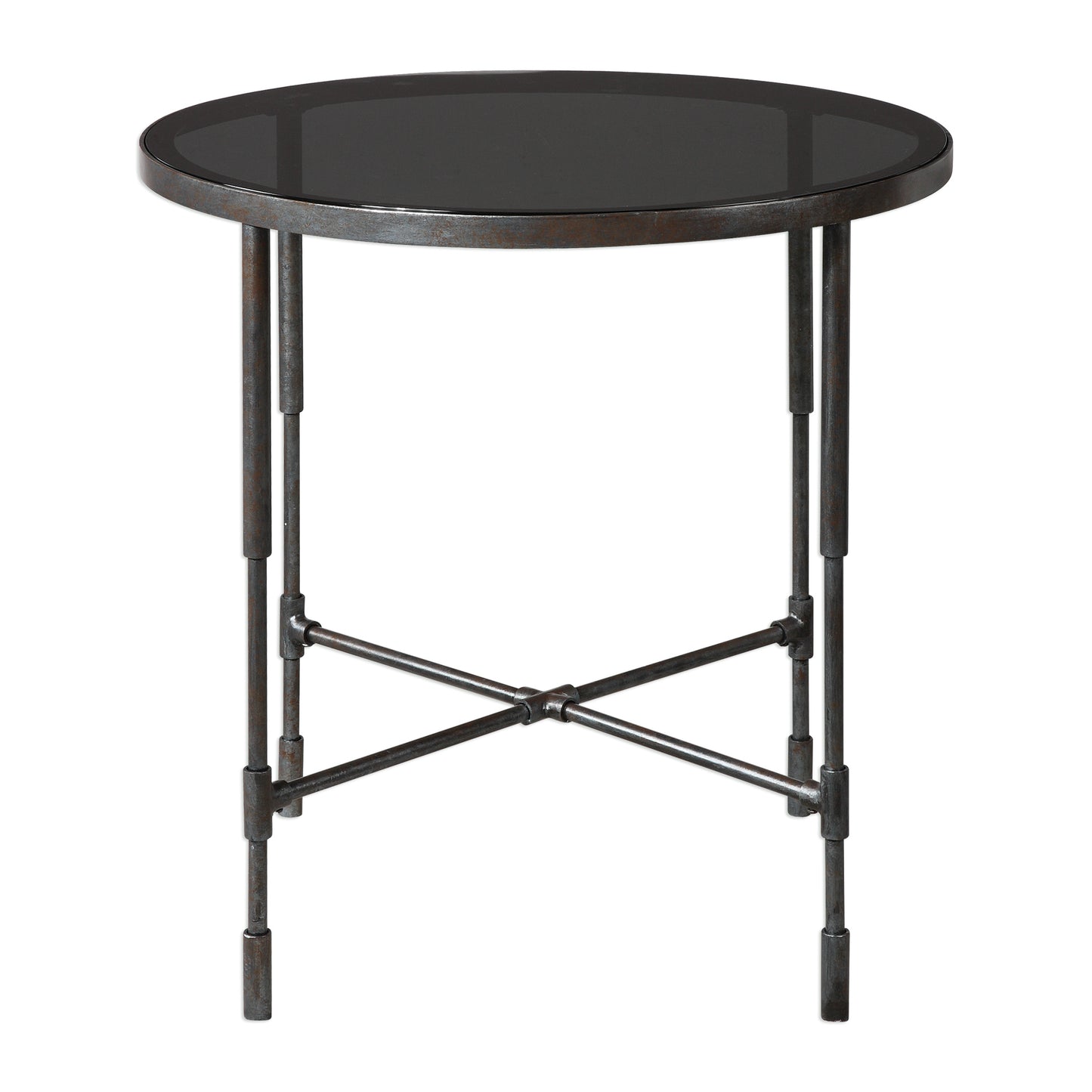 Uttermost Vande Aged Steel SideTable 24783