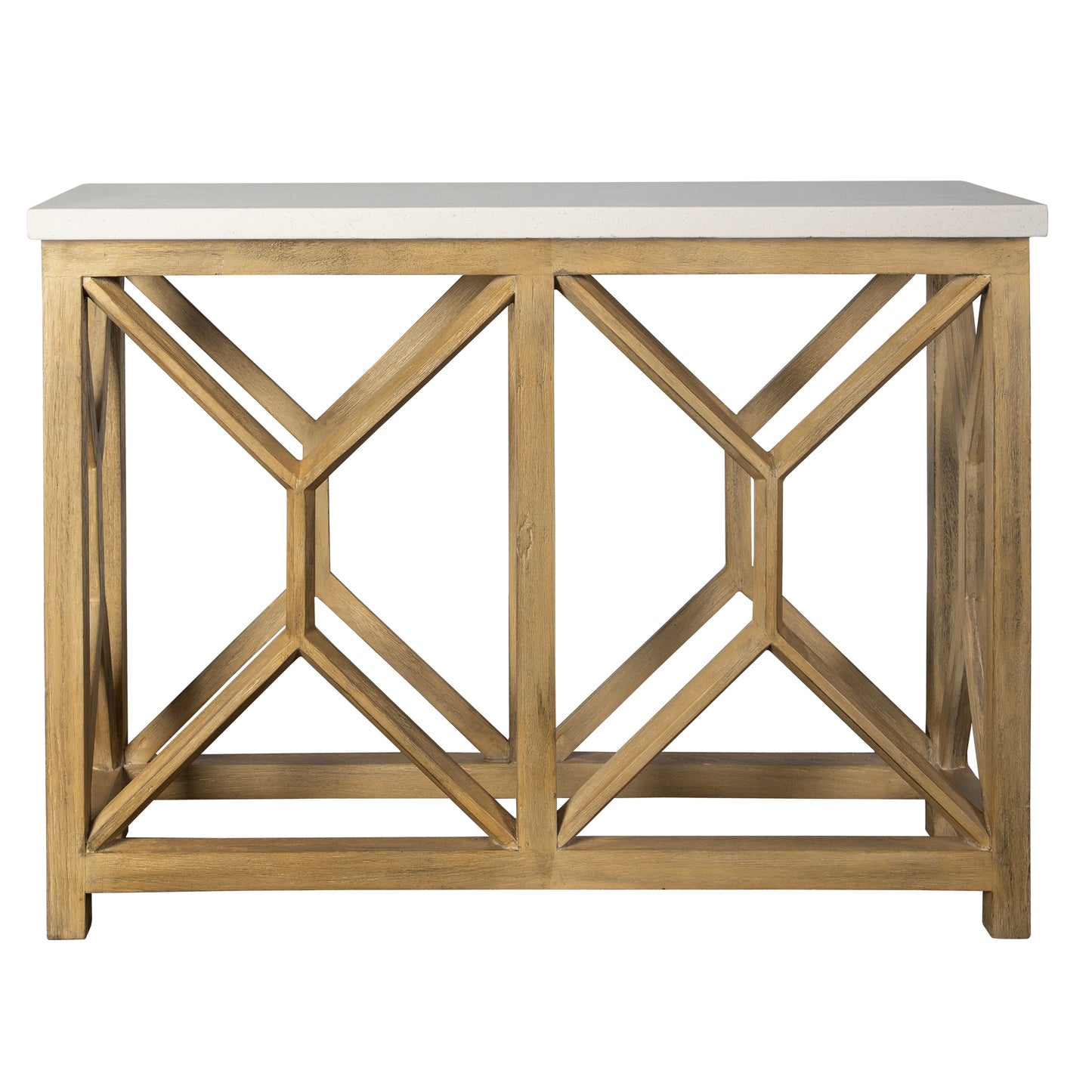 Uttermost Catali Ivory Stone Console Table 25811