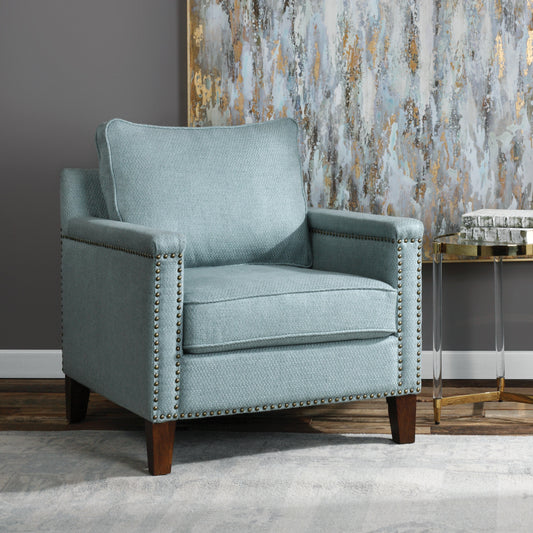 Uttermost Charlotta Sea Mist Accent Chair 23381