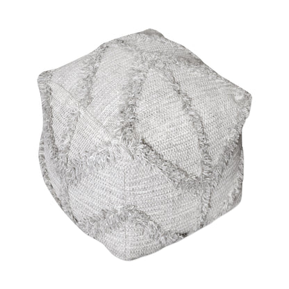 Uttermost Olfen Gray Pouf 23957