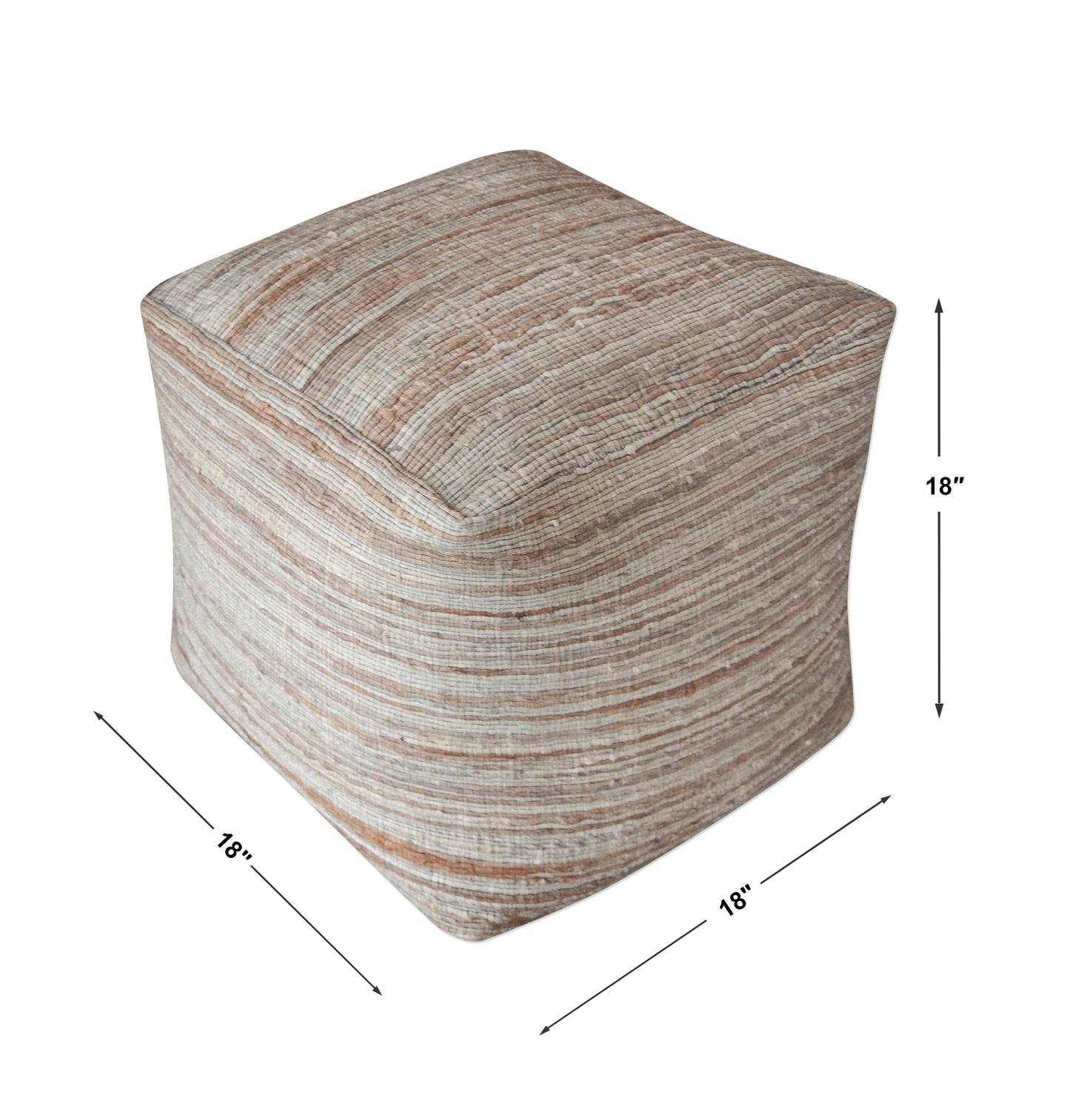 Uttermost Shiro Beige Pouf 23958