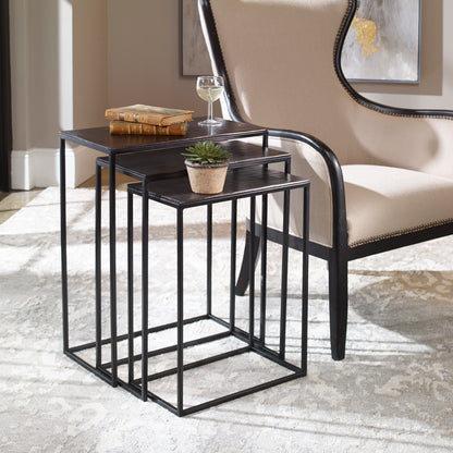 Uttermost Coreene Iron Nesting Tables S/3 25040