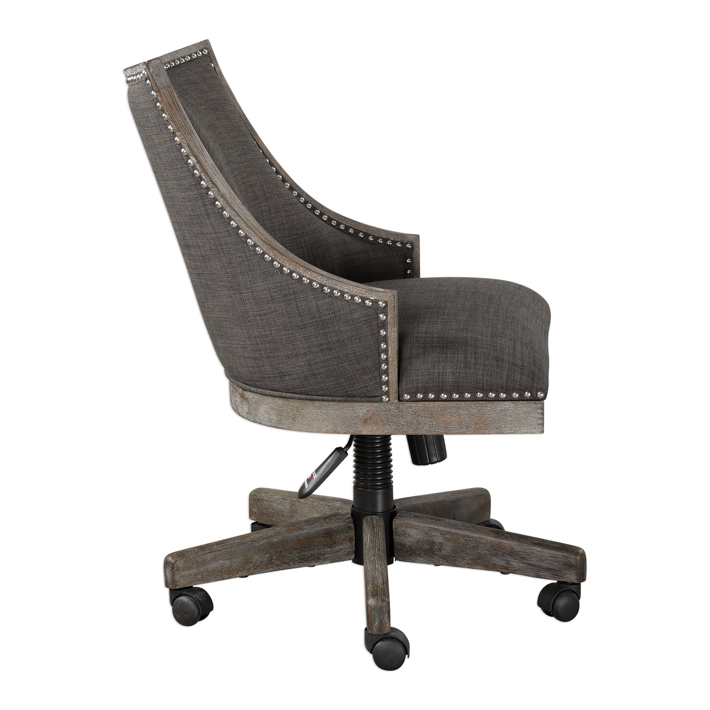 Uttermost Aidrian Charcoal Desk Chair 23431