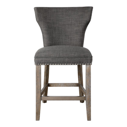 Uttermost Arnaud Charcoal Counter Stool 23433