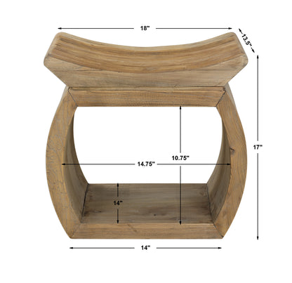 Uttermost Connor Elm Accent Stool 24814