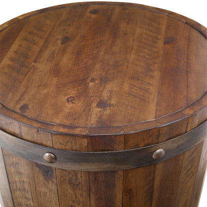 Uttermost Ceylon Wine Barrel Side Table 25327