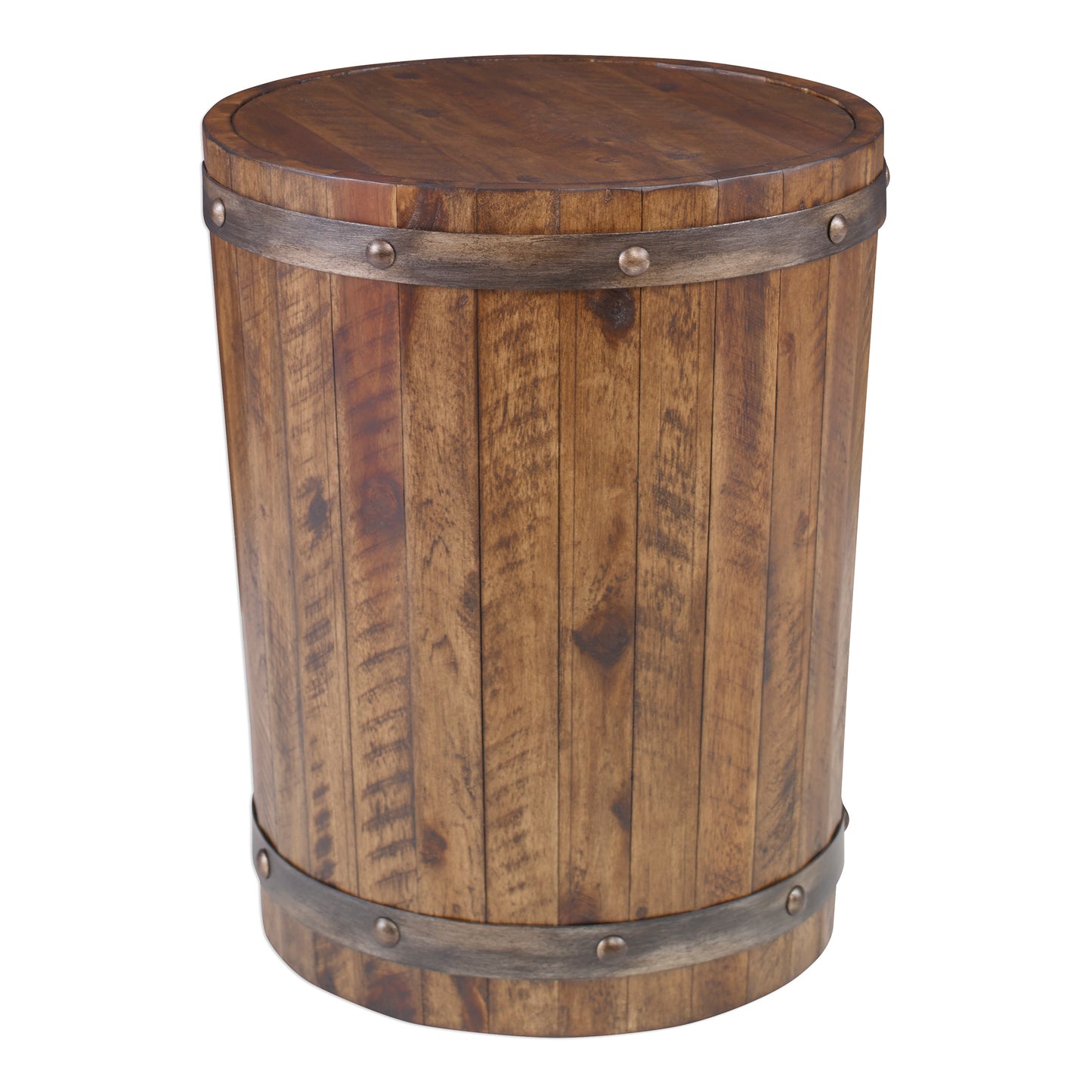 Uttermost Ceylon Wine Barrel Side Table 25327