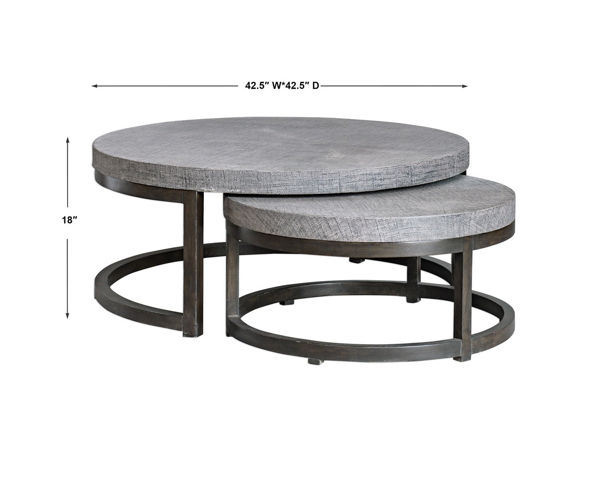 Uttermost Aiyara Gray Nesting Tables, S/2 25882