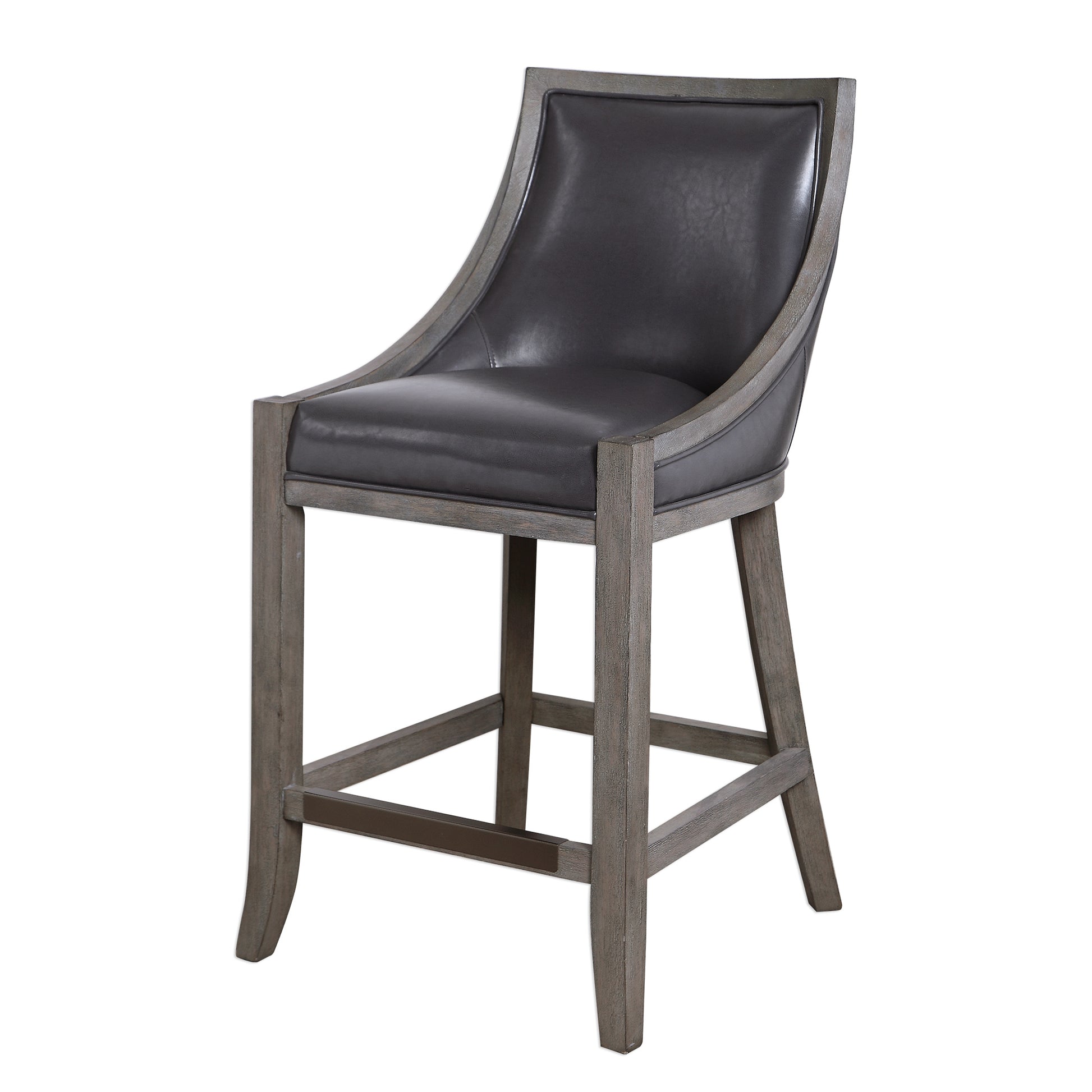 Uttermost Elowen Leather Counter Stool 23465