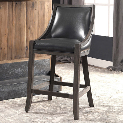 Uttermost Elowen Leather Counter Stool 23465