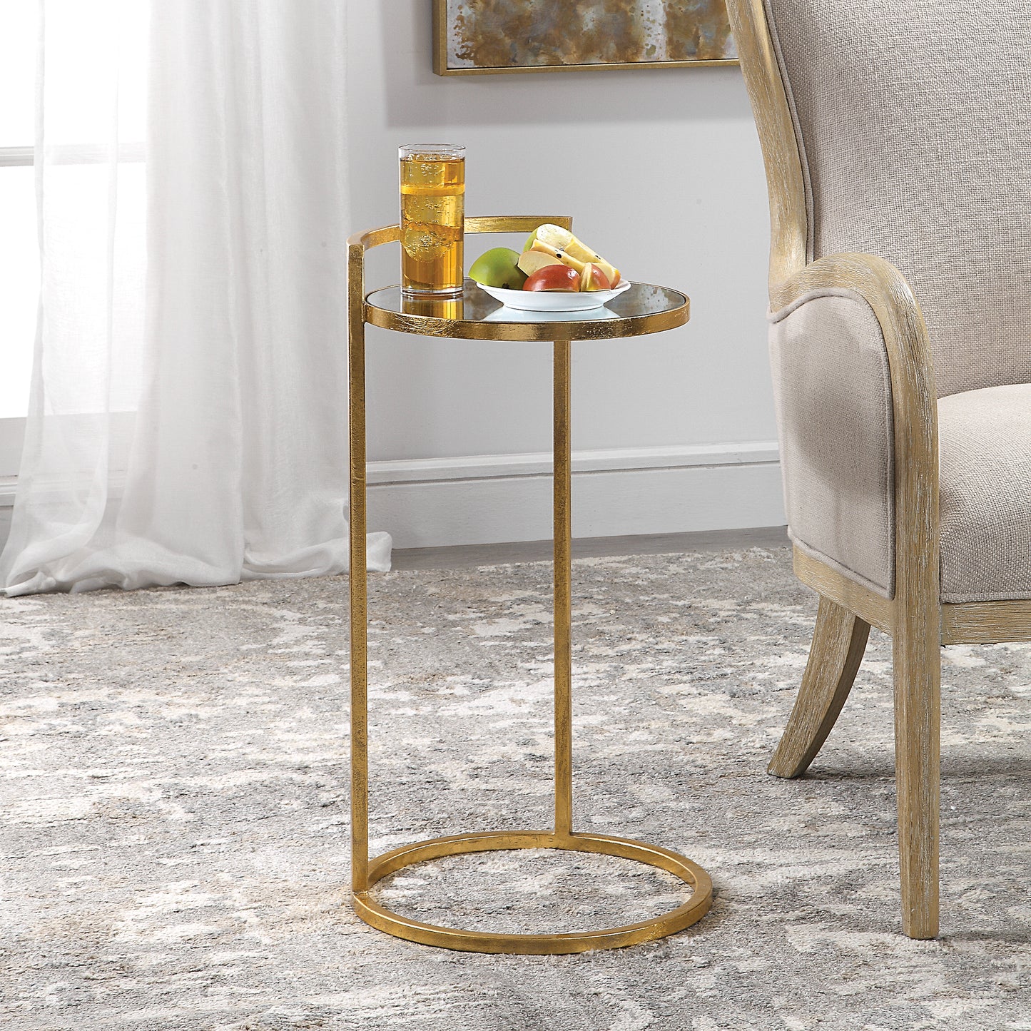 Uttermost Cailin Gold Accent Table 24886