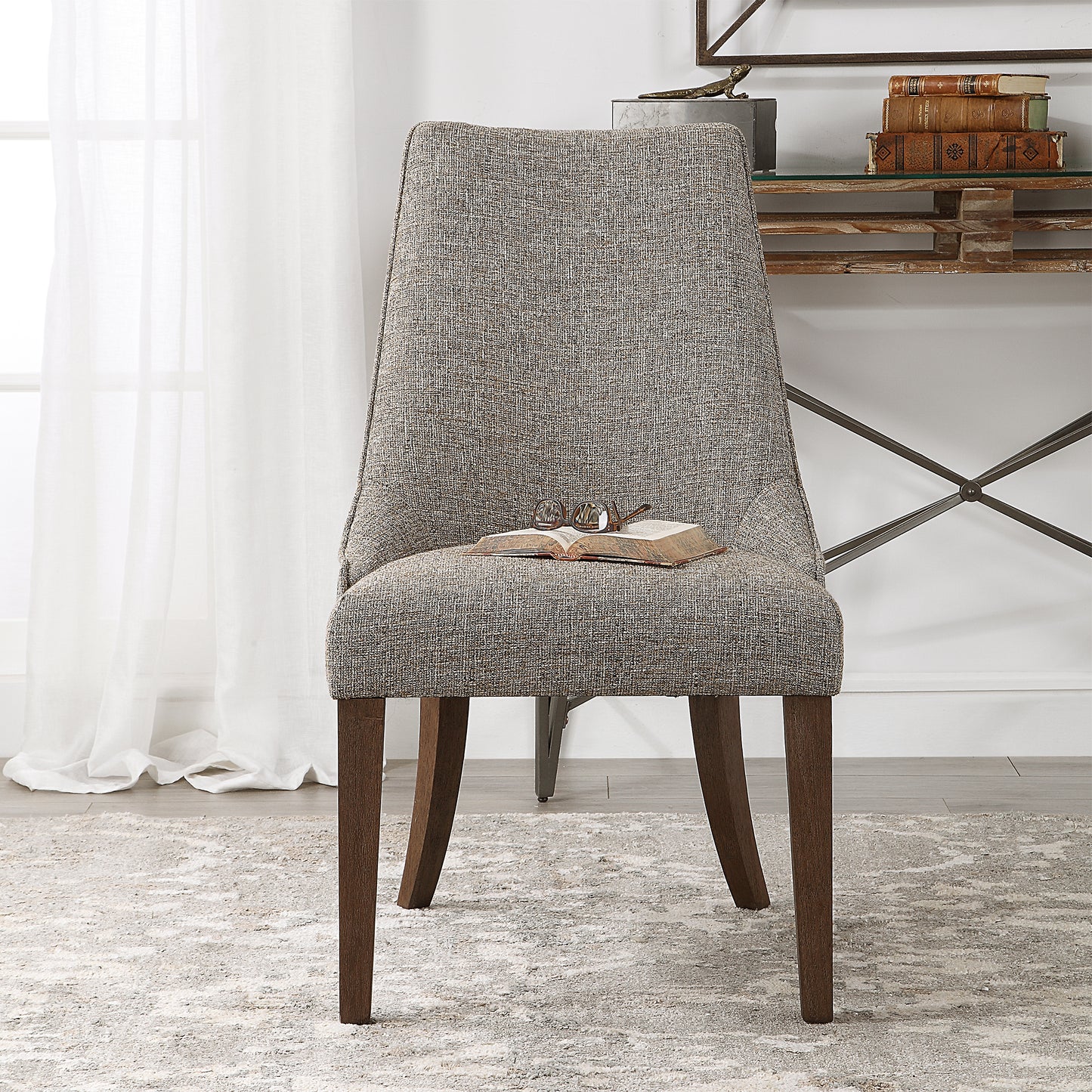 Uttermost Daxton Earth Tone Armless Chair 23494