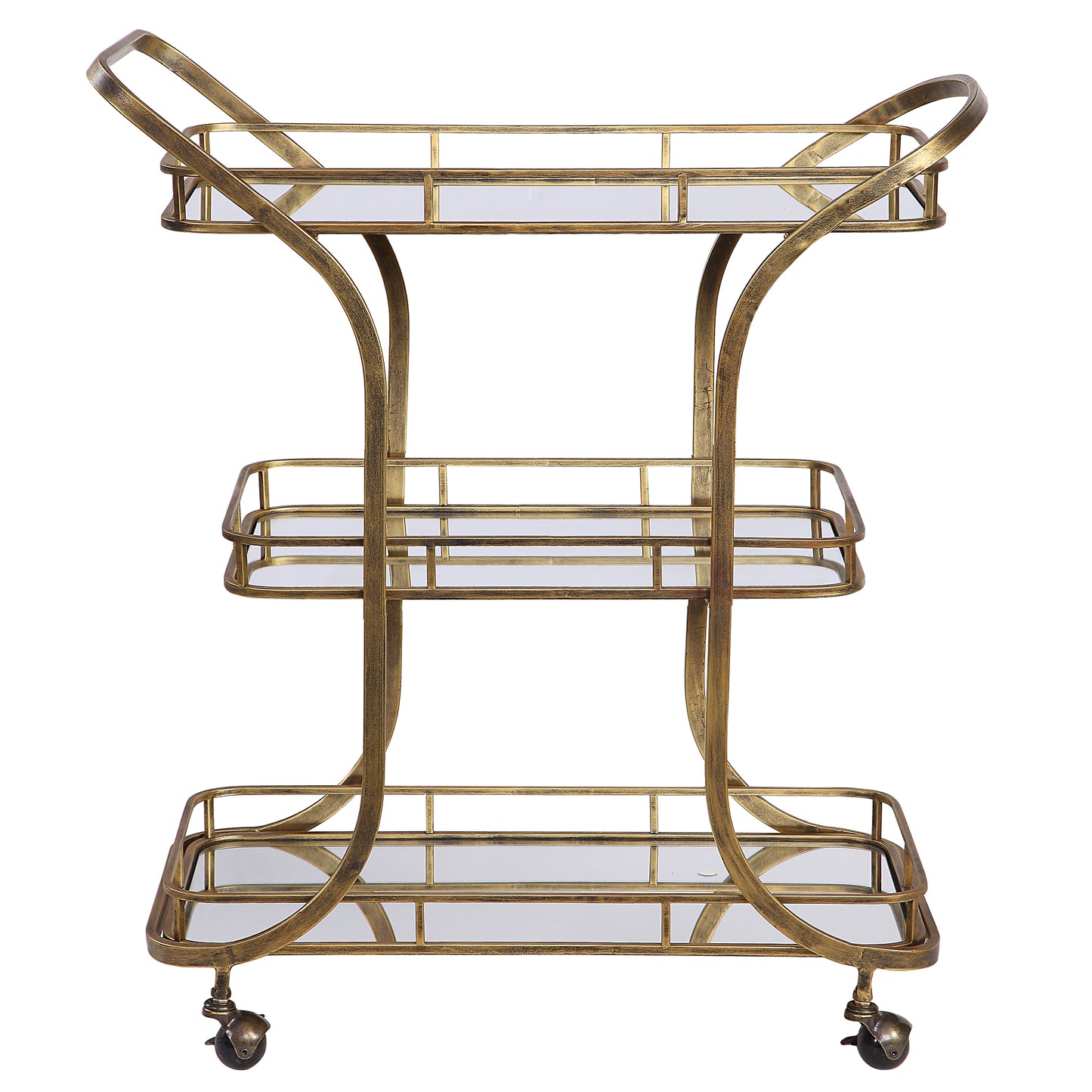 Uttermost Stassi Gold Serving Cart 24876