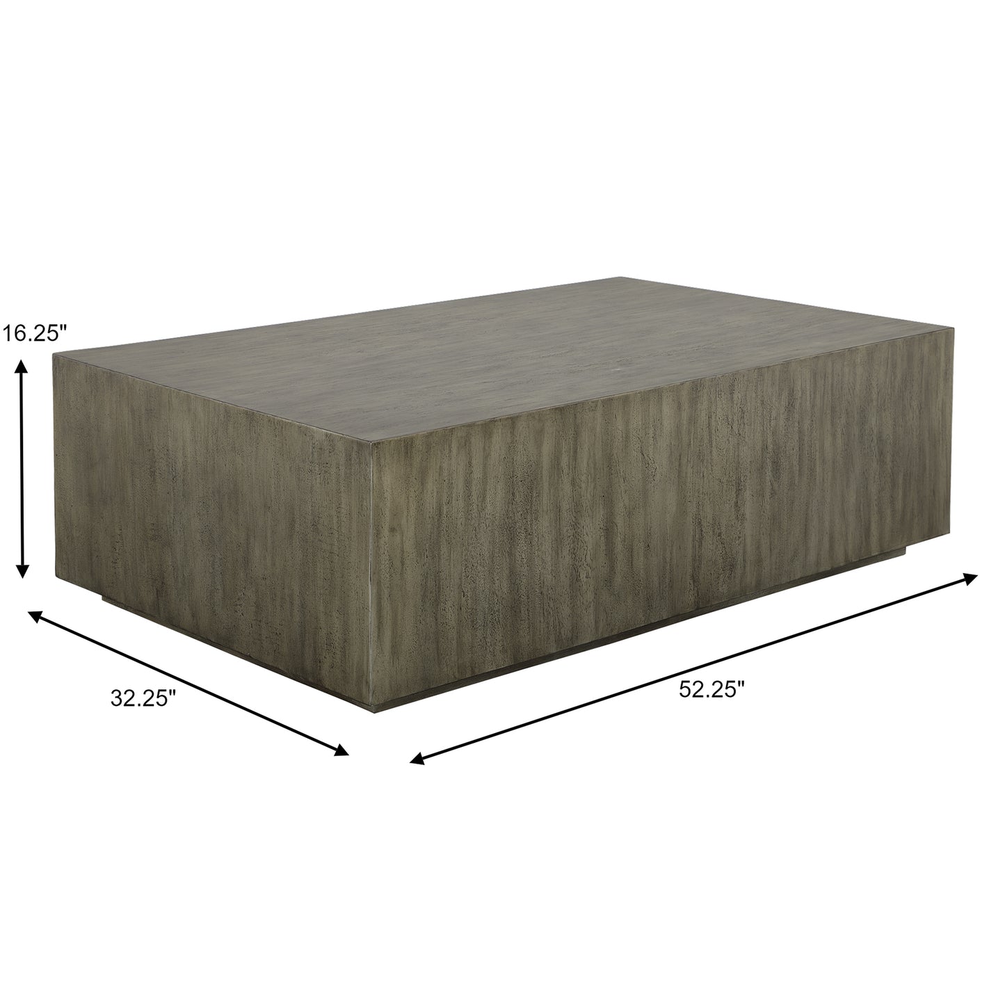 Uttermost Kareem Modern Gray Coffee Table 25443