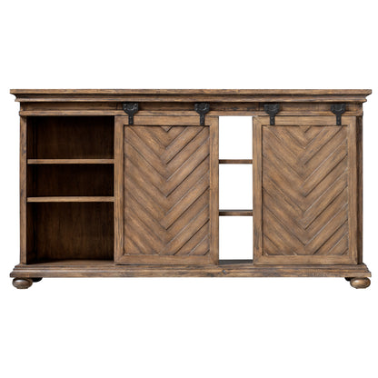 Uttermost Primalia Barn Door Media Console 25445