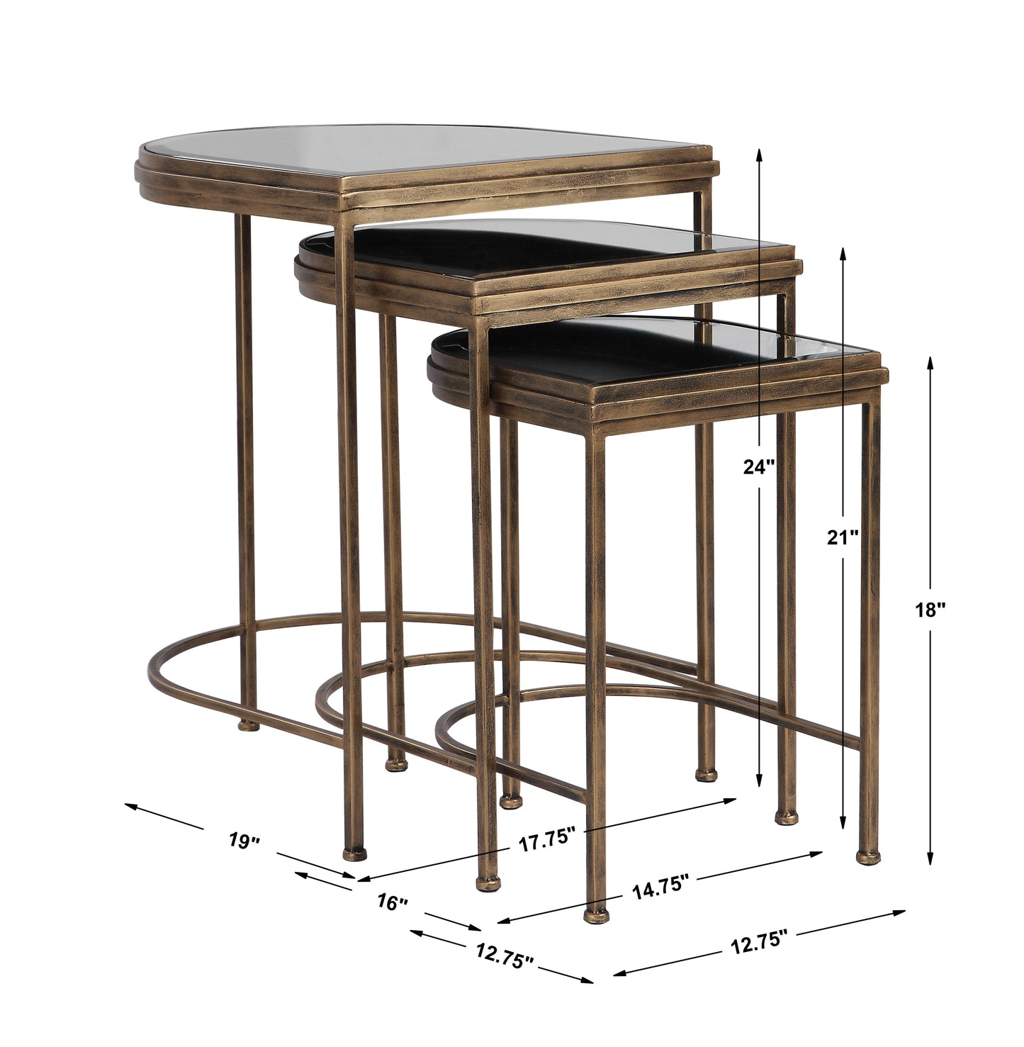 Uttermost India Nesting Tables, Set/3 24908