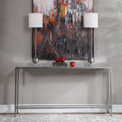 Uttermost Hayley Silver Console Table 24913