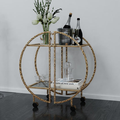 Uttermost Zelina Gold Bar Cart 25065