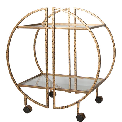 Uttermost Zelina Gold Bar Cart 25065