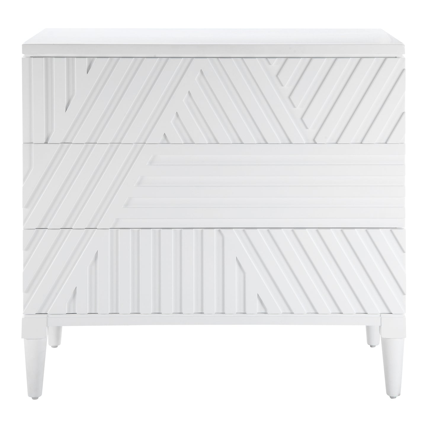 Uttermost Colby White Drawer Chest 25382