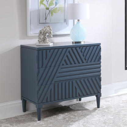 Uttermost Colby Blue Drawer Chest 25383