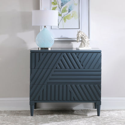 Uttermost Colby Blue Drawer Chest 25383