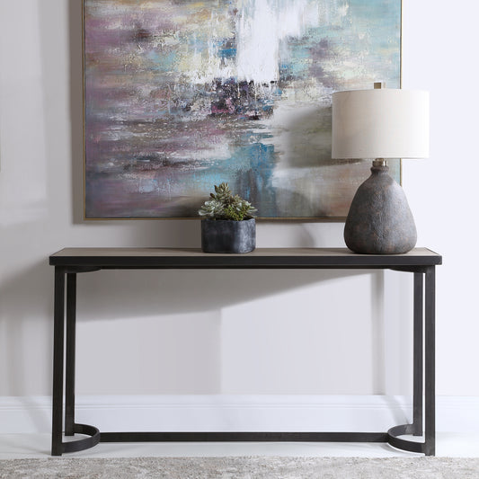 Uttermost Basuto Steel Console Table 24951