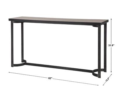 Uttermost Basuto Steel Console Table 24951