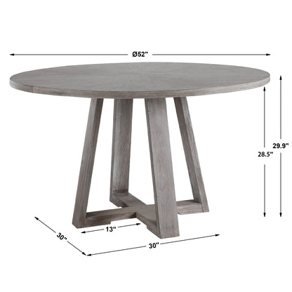 Uttermost Gidran Gray Dining Table 24952