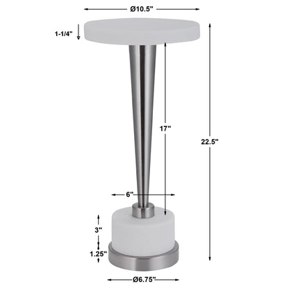 Uttermost Masika White Drink Table 24956