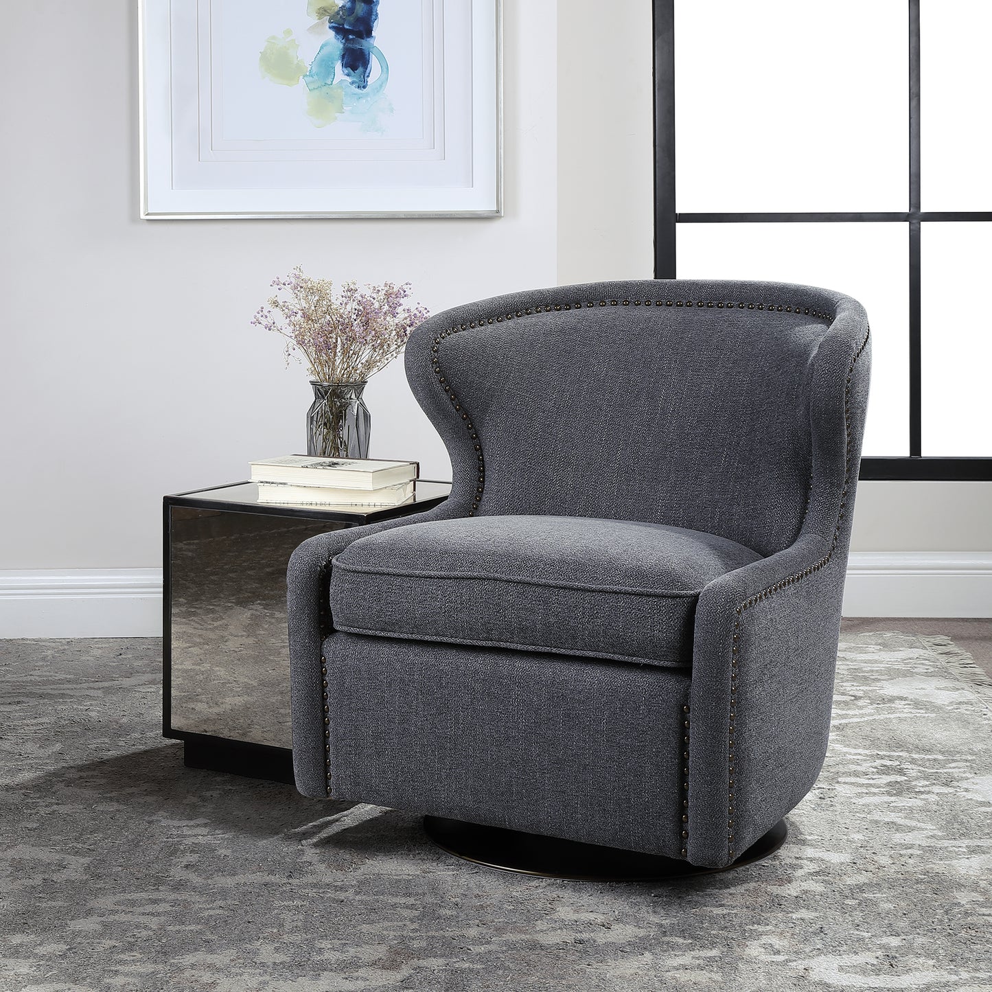 Uttermost Biscay Swivel Chair 23560