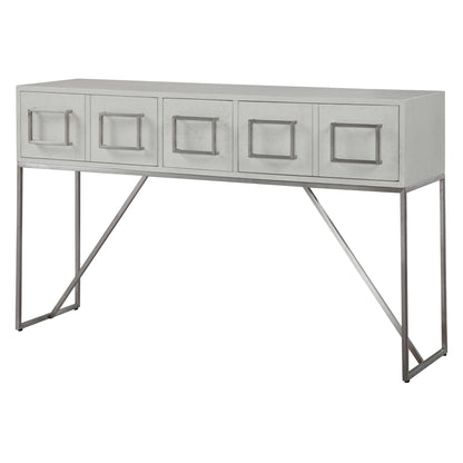 Uttermost Abaya White Console Table 24954