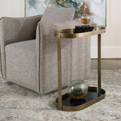 Uttermost Adia Antique Gold Accent Table 25081