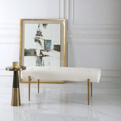 Uttermost Olivier White Bench 23572