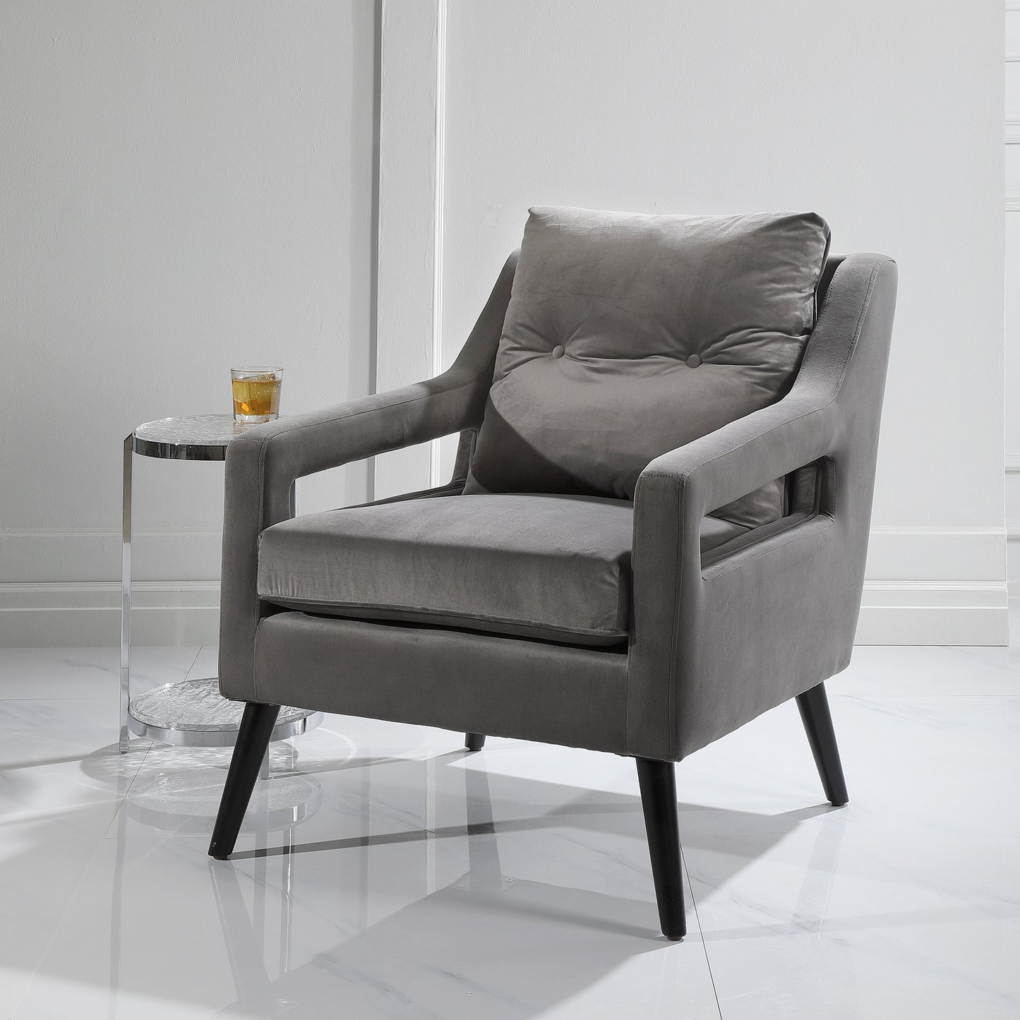 Uttermost O'Brien Gray Armchair 23583