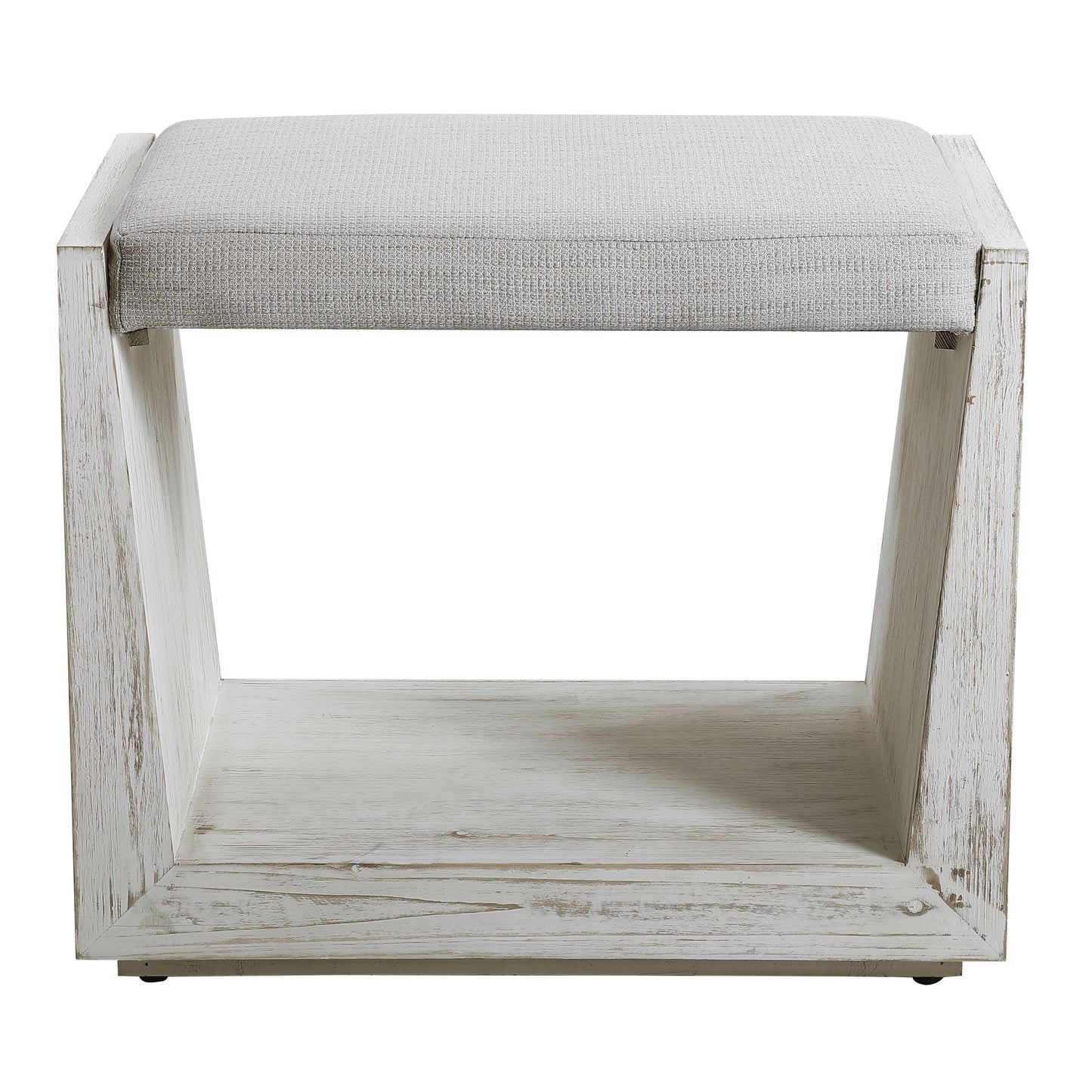 Uttermost Cabana White Small Bench 23581