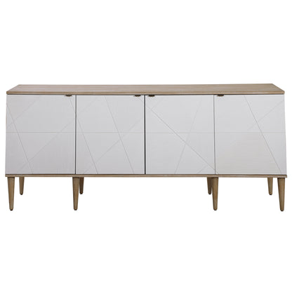 Uttermost Tightrope 4 Door Modern Sideboard Cabinet 25101