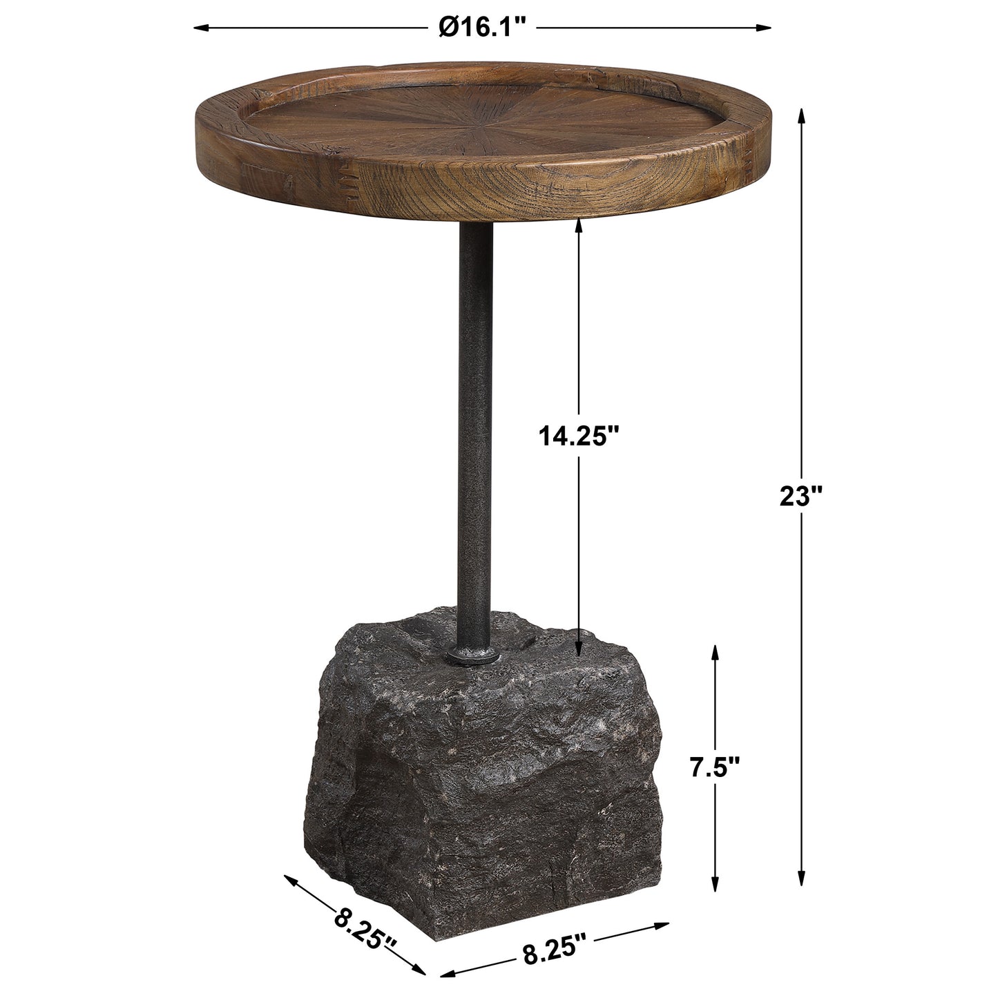 Uttermost Horton Rustic Accent Table 24992