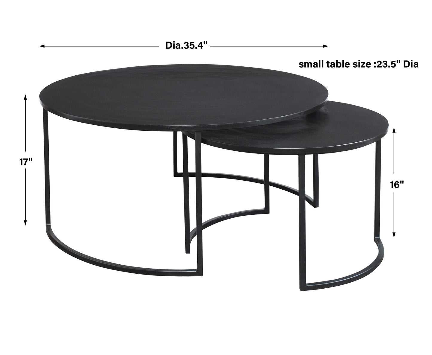 Uttermost Barnette Modern Nesting Coffee Tables S/2 25109