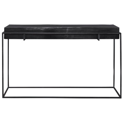 Uttermost Telone Modern Black Console Table 25110