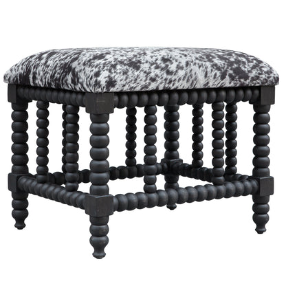 Uttermost Rancho Faux Cow Hide Small Bench 23589