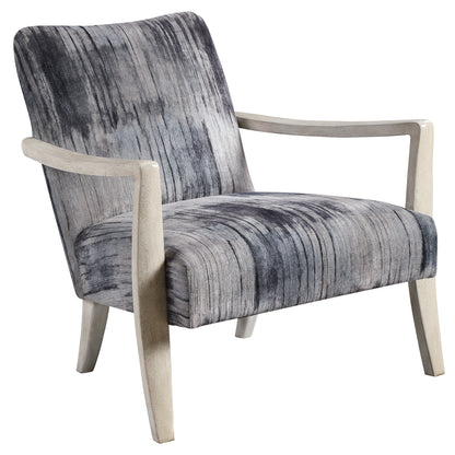 Uttermost Watercolor Gray Chenille Accent Chair 23587