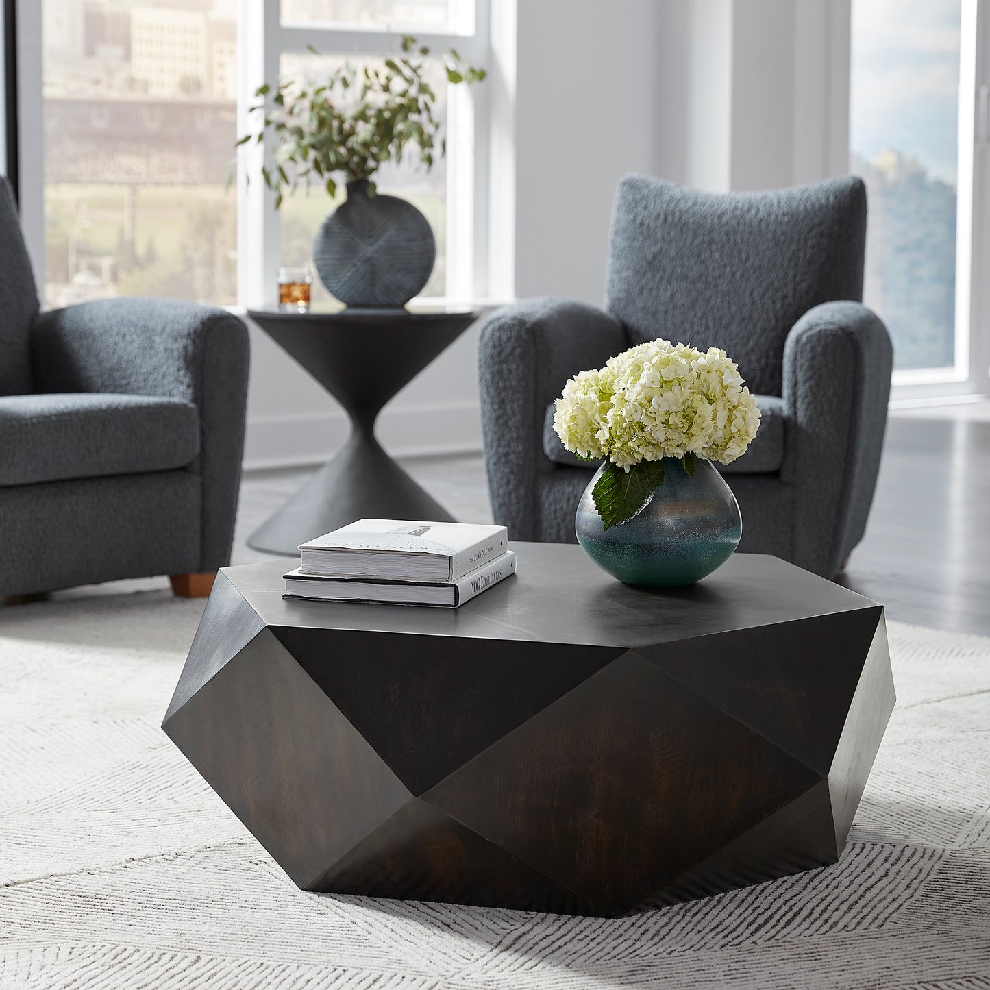 Uttermost Volker Small Black Coffee Table 25491