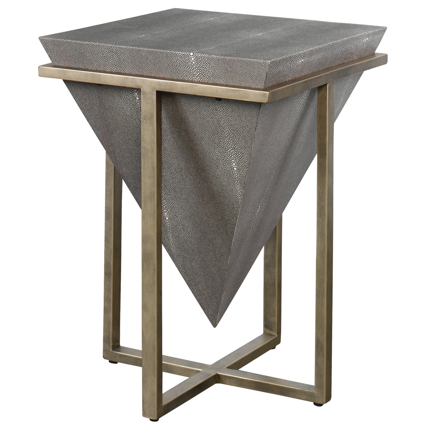 Uttermost Bertrand Shagreen Accent Table 25123