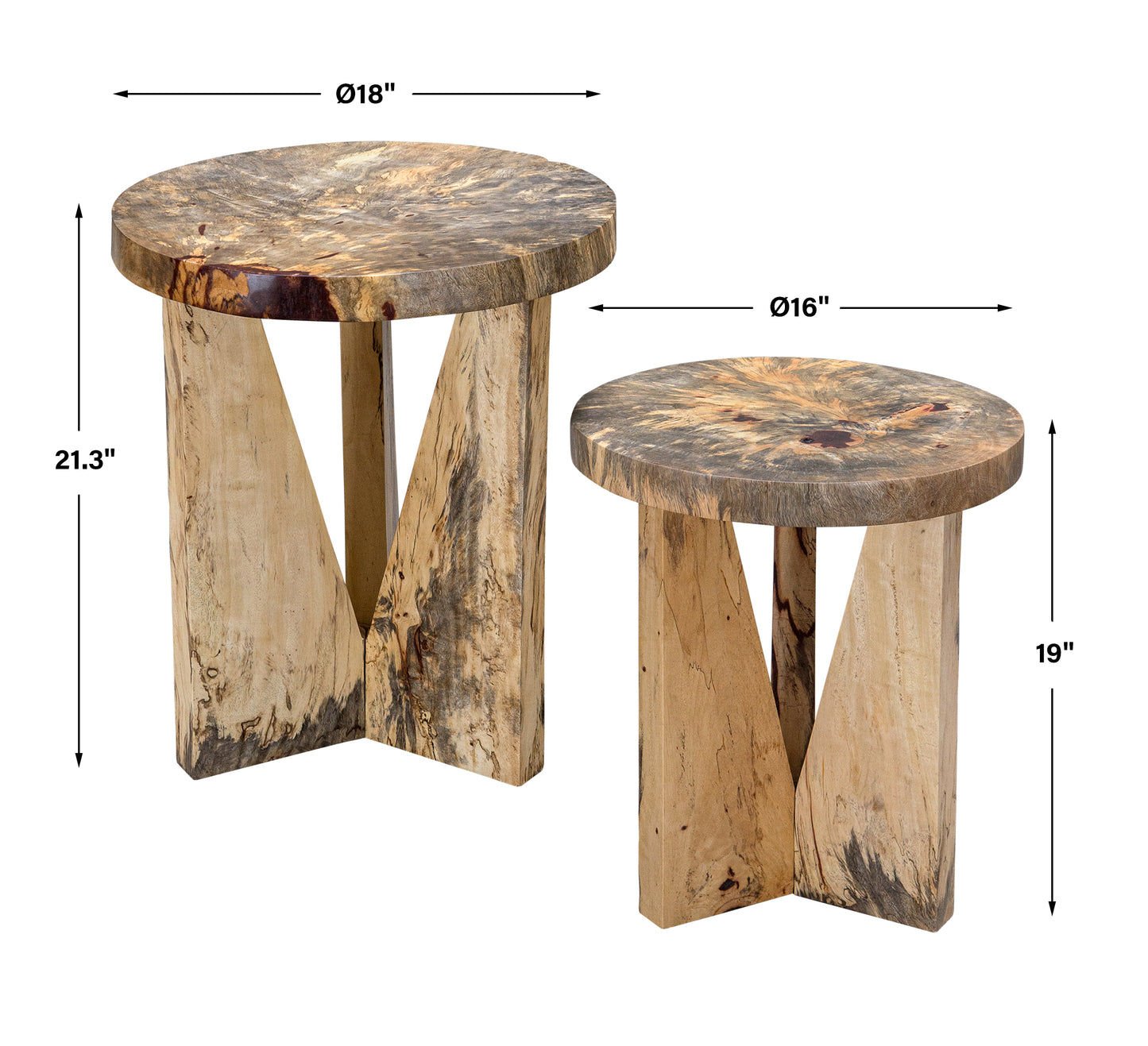 Uttermost Nadette Natural Nesting Tables, S/2 25496