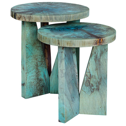 Uttermost Nadette Blue Nesting Tables, S/2 25497